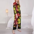 thumbnail image 4 of Lsque Chucky Pattern Long Sleeve Pajama Set for Women - Soft 2-Piece Sleepwear and Loungewear Set with Pockets, Comfy Nightwear, 4 of 8
