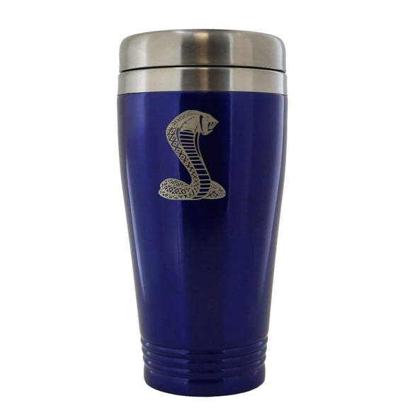 Ford Mustang Cobra Travel Mug (Blue)