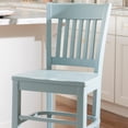 thumbnail image 4 of Linon Herbert 24 in. Slat Back Counter Stool - Slate - Set of 2, 4 of 10