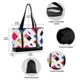 thumbnail image 2 of FORMRS Canvas Laptop Tote Bag for Women with 15.6" Computer Compartments Shoulder Handbag, Cartoon Graphic, 2 of 7