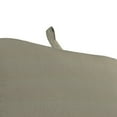 thumbnail image 4 of Jordan Manufacturing Sunbrella 74" x 22" Canvas Taupe Solid Rectangular Outdoor Chaise Lounge Cushion with Ties and Hanger Loop, 4 of 11