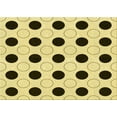 thumbnail image 1 of Ahgly Company Machine Washable Indoor Rectangle Transitional Mustard Yellow Area Rugs, 3' x 5', 1 of 7