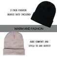 thumbnail image 2 of Gorros de invierno ER Paquete de 2 Unisex, 2 of 5