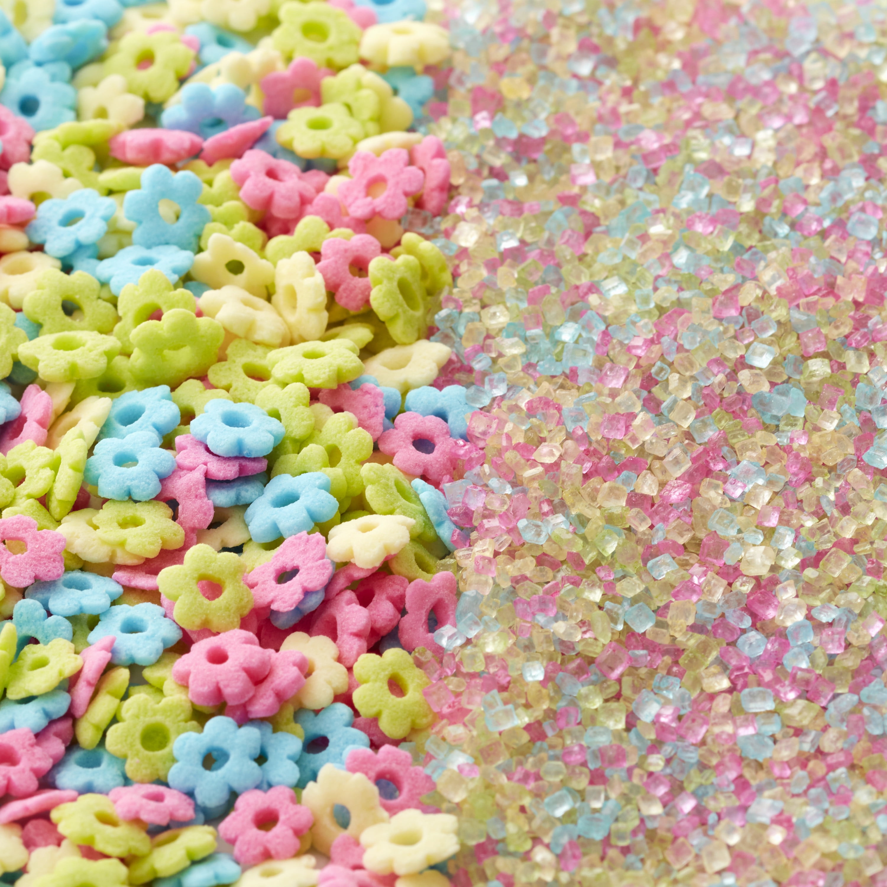 Great Value Flowers and Sparkling Sugars Twist Bottle, 2.08 oz