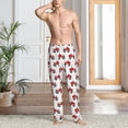 thumbnail image 2 of Logiee Red Wheeled Tractors Print Pajama Pants for Men,Men’s Pajama Bottoms,Mens PJ Pants with Pockets & Button Fly-Large, 2 of 6