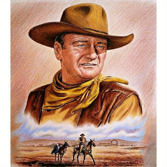 Diamond Painting Kits for Adults Western Cowboy Figure Full Drill DIY Diamond Art for Adults Beginners Picture Art Crystal Painting for Home Wall Decor