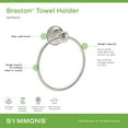 thumbnail image 4 of Symmons 583TRMB Braston 6" Wall Mounted Towel Ring - Black, 4 of 7