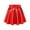 Red, variant on WMTBSRSW Girls Metallic Skater Skirt Kids Shiny Pleated High Waist A Line Mini Skort with Built in Shorts Dance Party Black 10-11 Years