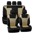 thumbnail image 2 of FH Group Car Seat Covers Full Set Beige 3D Air Mesh - Universal Fit, Automotive Seat Covers, Airbag Compatible, Split Bench Rear Seat, Washable Car Seat Cover for SUV, Sedan, 2 of 9