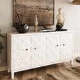 thumbnail image 2 of Wooden accent cabinet in entryway | With decorative doors, enhances home's style, 2 of 6