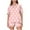 Pink, variant on Viluyesy Round Neck T-Shirt and Shorts 2PC for Women Printed Tops Elastic Waist Short Pants Sets Relaxed Shirt and Shorts Sets Two PC Black Size L