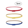 thumbnail image 3 of INSPIRE CHIC Women's Alloy Single Prong Buckle Skinny PU Belts Red+Yellow+Royal Blue, 3 of 8