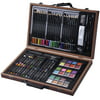 New MTN-G 80-Piece Deluxe Art Set Drawing And painting w/ Wood Case ; Accessories New MTN-G