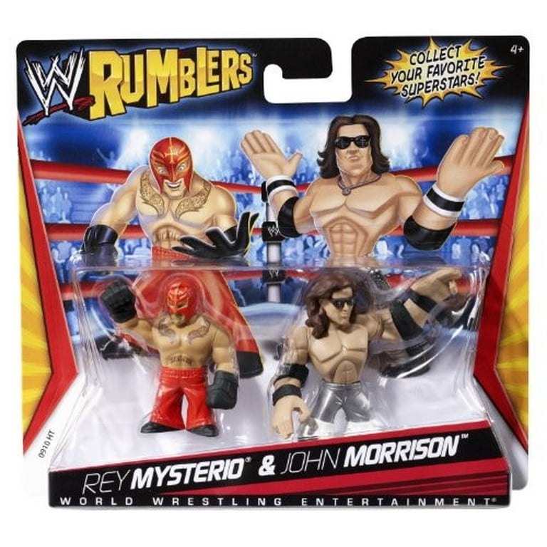 WWE Wrestling Rumblers Series 1 Rey Mysterio John Morrison Mini