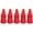 Red, variant on Dvkptbk Wine Stopper 5Pcs Reusable Wine Bottle Stopper Beverage Bottle Stopper Wine Stopper Home & Garden