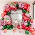thumbnail image 5 of Strawberry Themed Balloon Chain Garland Balloon Set For First Birthday Arrangement, Children's Party Camping Balloon Decorations, 5 of 6