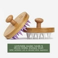 thumbnail image 4 of TADA Beauty - Scalp Massager Hair Shampoo Brush Shower Soft Silicone Scalp Scrubber - Lavender, 4 of 5