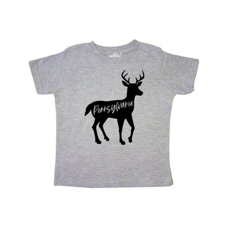 

Inktastic Pennsylvania Black Deer Silhouette Gift Toddler Boy or Toddler Girl T-Shirt