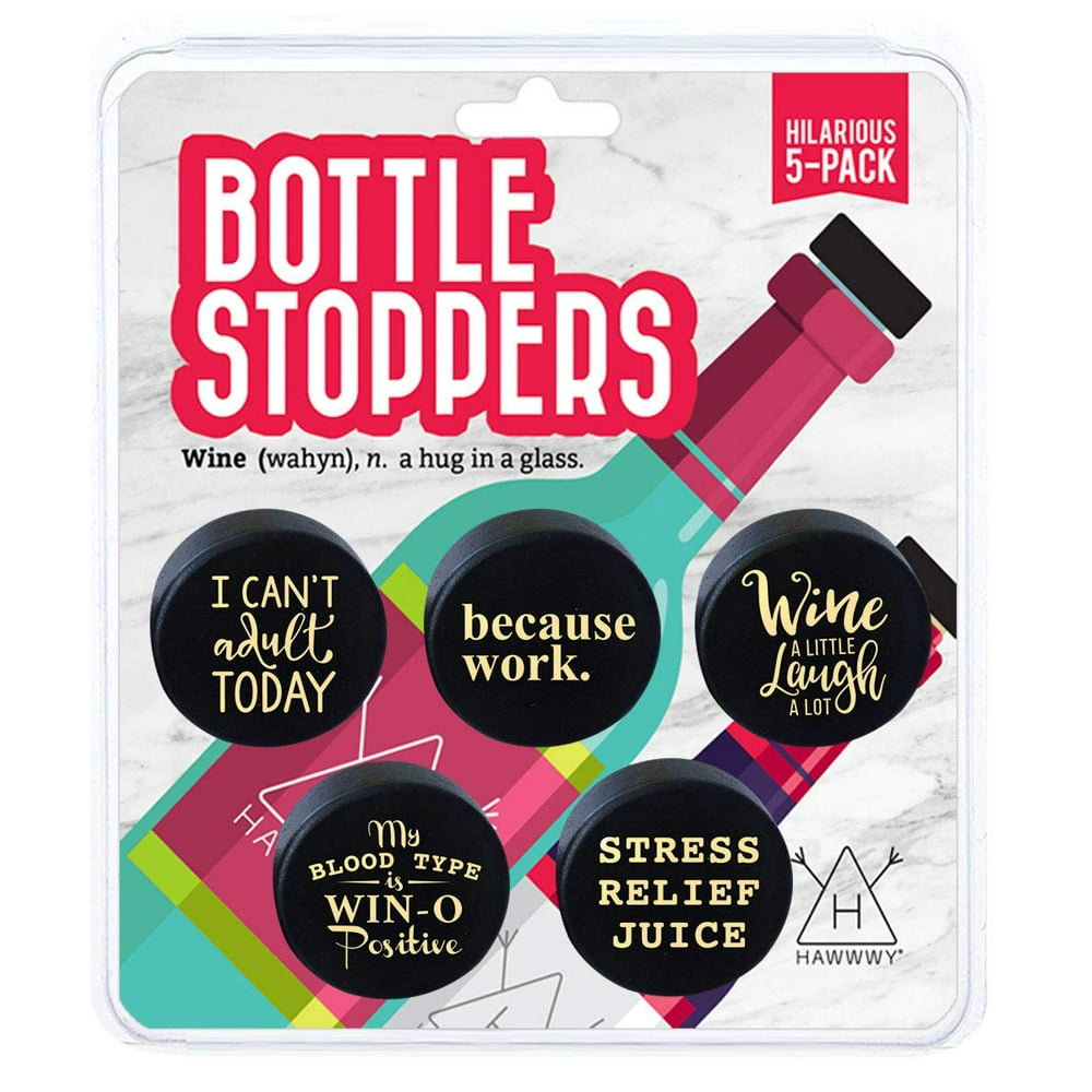 Hawwwy 5 Funny Wine Stoppers In Gift Packaging Perfect Wine Gift hawwwy-5-funny-wine-stoppers-in-gift-packaging-perfect-wine-gift