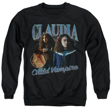 Popfunk Interview With The Vampire Claudia Homage Unisex Adult Crewneck Sweatshirt, Black, 2X-Large