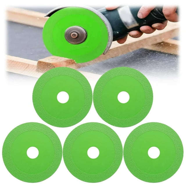 ZOUSSIQI Glass Cutting Disc,Glass Cutting Disc for Angle Grinder,Glass Cutting Blade for Grinder,Glass Tile Cutting Disc,Glass Cutter Disc for Glass Tile Marble Ceramic (5PCS) CA919-62248