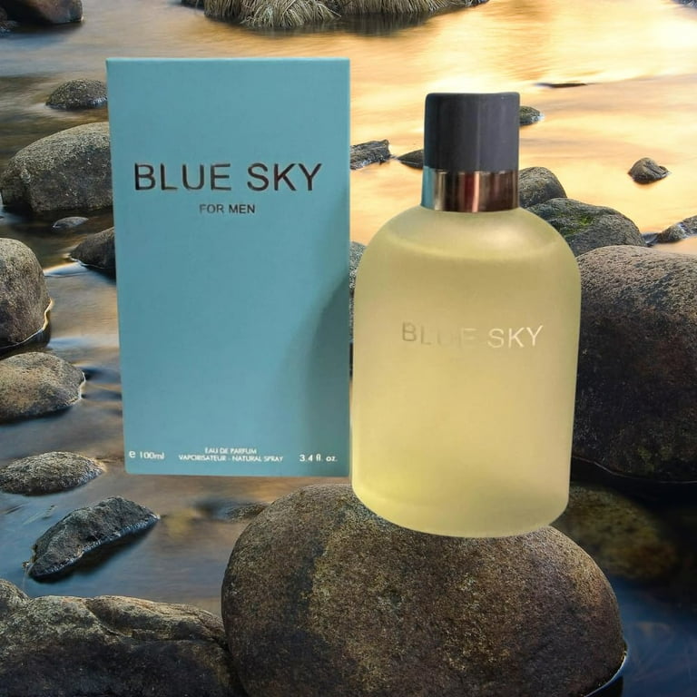 Blue Sky Eau de Parfum Spray for Men, oz 100 ml – Crisp