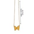 thumbnail image 3 of PVCS Collier Papillon Multicolore pour Femmes, Chaîne de Clavicule en Cristal avec Pendentif, 3 of 3