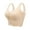 Beige, variant on ,Women's Front Hook Closure Adjustable Bras Lace Mesh Crop Tops Supportive Push up Comfy Bralettes Black M
