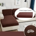thumbnail image 5 of SDJMa Stretch Sofa Cushion Cover for Individual Cushion Sofa Chaise Longue Sofa Slipcover for Cushion Couch Soft Furniture Protector (Dark Gray,Chaise Longue(Right)), 5 of 7