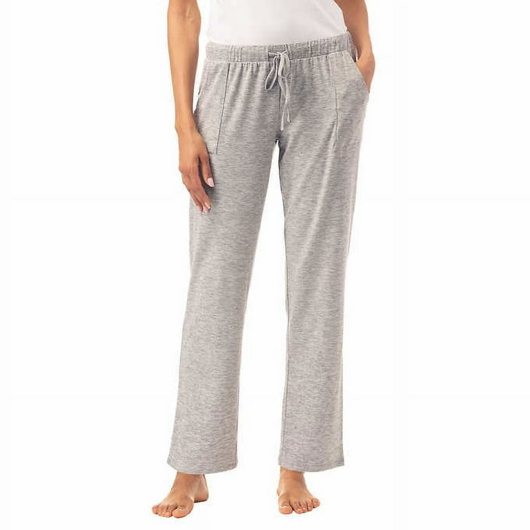 Lucky Brand Women's 2 Pack Straight Leg Lounge Pant with Drawstrings and  Pockets (Stars/Light Heather Grey, Large)