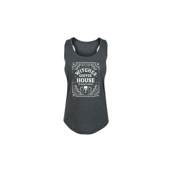 Instant Message - Witches Coffee House - Ladies Racerback Graphic Tank
