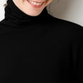 thumbnail image 4 of Up to 65% off Pitauce Turtleneck Sweater for Women Solid Color Knitted Cotton Long Sleeve Tops Slim Fit Pullover Basic Bottoming Tops Sweater, 4 of 5