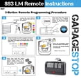thumbnail image 3 of Control remoto universal para puerta de garaje GARAGE STOP 893LM de 3 botones, 3 of 6