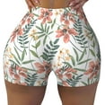 thumbnail image 2 of Disketp Lilies Flowers for Scrunch Butt Workout Shorts Women Seamless Soft Smooth Gym Yoga Scrunch Active Shorts-XX-Large, 2 of 8