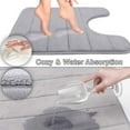 thumbnail image 2 of Toystoory Alfombrilla de baño Quiet Flush - Fácil instalación Alfombrillas de baño antideslizantes de felpa resistentes a las manchas Type3 NO3, 2 of 6