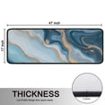 thumbnail image 5 of Kitchen Rugs Sets Of 2,Blue Marble Gold Wave Pattern Anti Fatigue Kitchen Mat Rugs Non Slip Washable,Decorative Kitchen Floor Mats for Kitchen,Sink,Laundry,17"x47"+17"x47", 5 of 5