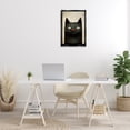 thumbnail image 3 of Stupell Industries Smiling Black Cat Animals & Insects Painting Black Floater Framed Canvas Art Print Wall Art, 17 x 25, 3 of 10