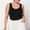 *Black, variant on ClodeEU Women's Plus Size Solid Color U Neck Lace Trim Spaghetti Strap Sleeveless Tank Top ,Casual Camisole Coffee,Womens Plus XXXXXL