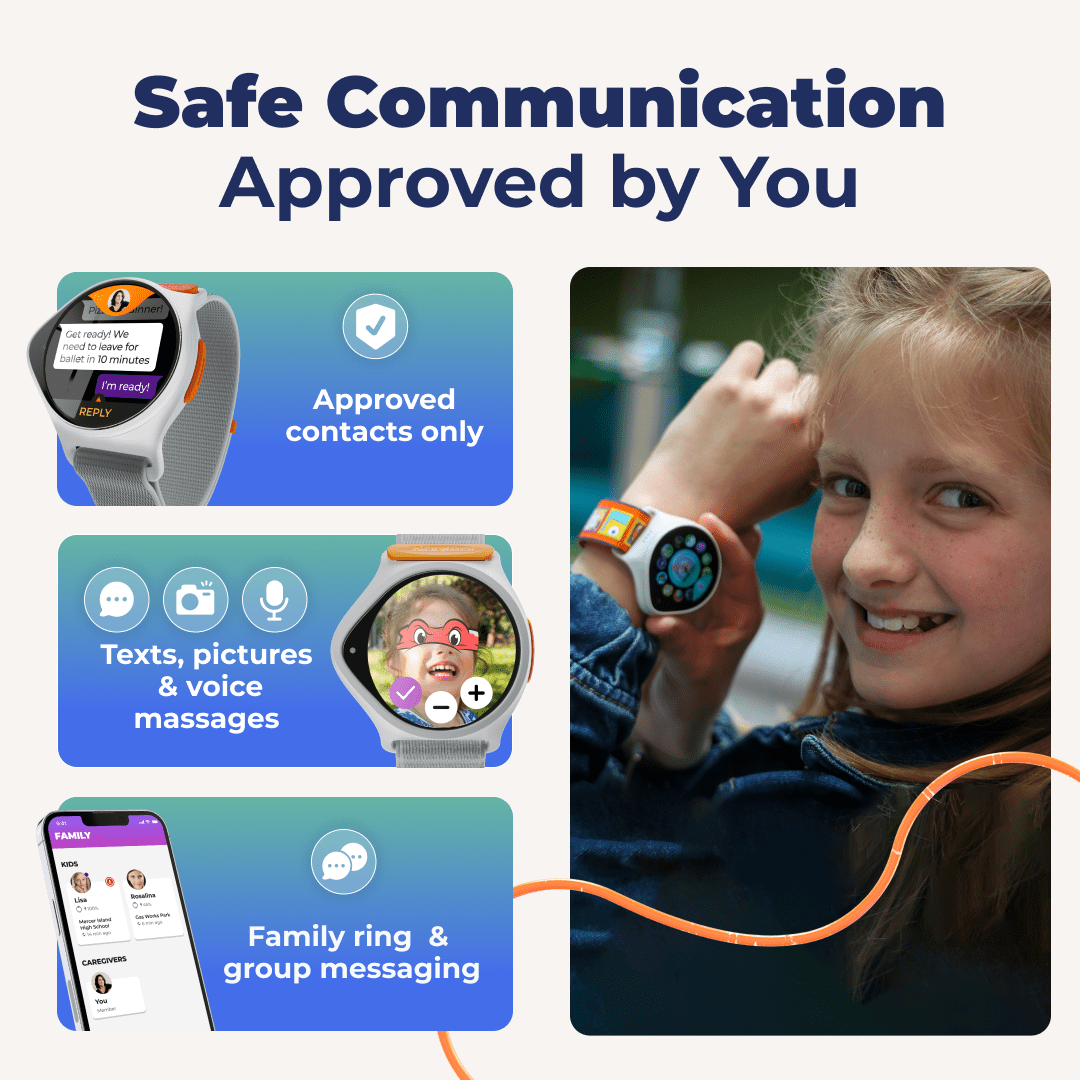 NickWatch Smart Watch for Kids with GPS, SOS, Voice Call and Tracking, Smartwatch for Boys and Girls, Requires NickWatch Data Plan - First Month Free