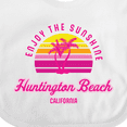 thumbnail image 4 of Inktastic Summer Enjoy the Sunshine Huntington Beach California Pink Boys or Girls Baby Bib, 4 of 4