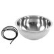 thumbnail image 1 of RV Single Bowl Sink Round 340mm/13.4in Diameter 304 Stainless Steel Large Capacity for Camper Yacht Kitchen, 1 of 5