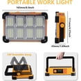 thumbnail image 3 of Lámpara de trabajo solar recargable YXQUA, 120 W, 10000 LM, paquete de 2, 3 of 7