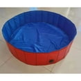 thumbnail image 2 of LeafyLuxe Foldable Swimming Pool, Foldable Swimming Pool Portable Dog Swimming Pool Round Thickened PVC Pet Bathtub Family Children Portable Swimming Pool 80x20cm, 2 of 7