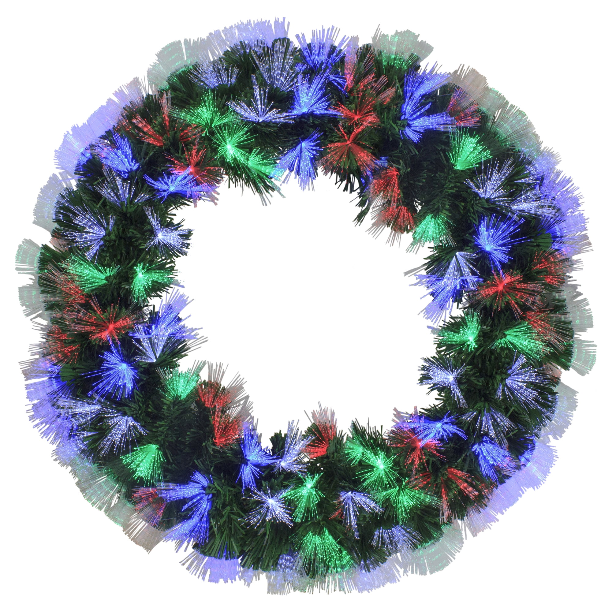 Fiber Optic Christmas Wreath 