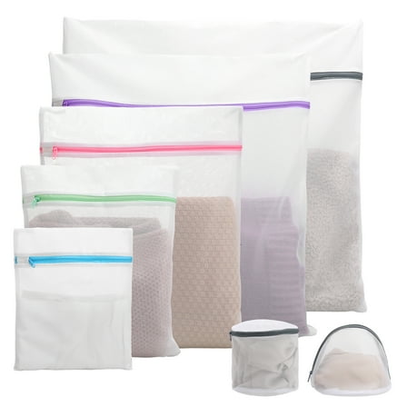 Topekada 7 Pack Mesh Laundry Bags for Delicates, Lingerie Bags for Washing Delicates, Laundry Bags Mesh Wash Bags, Delicates Laundry Bag for Jeans, Blouse, Stocking, Underwear, Bra