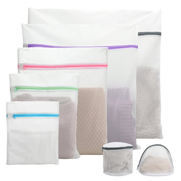 Topekada 7 Pack Mesh Laundry Bags for Delicates, Lingerie Bags for Washing Delicates, Laundry Bags Mesh Wash Bags, Delicates Laundry Bag for Jeans, Blouse, Stocking, Underwear, Bra