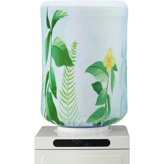 KABAKE 5 Gallon Water Dispenser Barrel Cover, Green, Polyester, Elastic, Dust Proof, High Stretchy Fabric, Reusable, Decorative, Home, Hotel, Restaurant