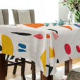thumbnail image 5 of Yayeee Tablecloths 60" x 90" Rectangle Wrinkle Resistant Party Table Cover, Beige Geometric, 5 of 8