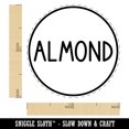 thumbnail image 2 of Almond Flavor Scent Rounded Text Self-Inking Rubber Stamp Ink Stamper - Pink Ink - Medium 1 Inch, 2 of 7