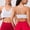 White, variant on SCSAlgin Strappy V Neck Sport Bra for Women, Padded Seamless Wireless Supportive Racerback Criss Cross Workout Yoga Bra